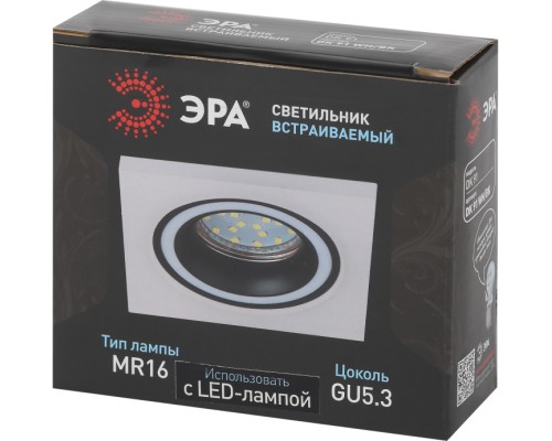 Точечный светильник  DK91 WH/BK ЭРА