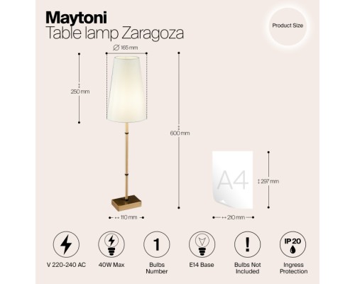 Потолочная люстра Zaragoza H001CL-05BS Maytoni