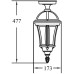 Потолочный светильник уличный ROMA S 95205SA Bl Oasis Light