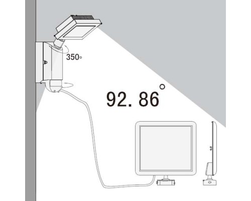 Настенный светильник уличный SOLAR W6101S-PIR SL Gr Oasis Light