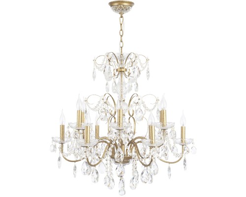 Подвесная люстра Odelis ODELIS SP12 GOLD Crystal Lux