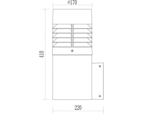 Настенный фонарь уличный Porto 730123 Deko-Light