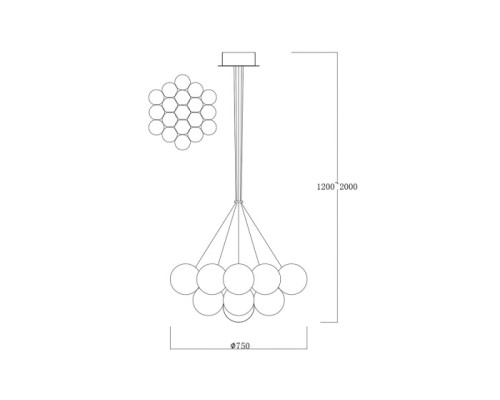 Подвесная люстра Globo 162FL-61919 Garda Decor