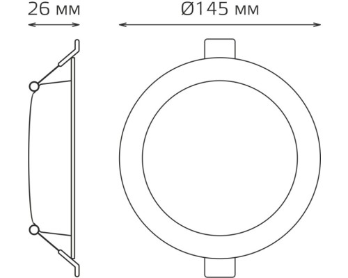 Точечный светильник Downlight 9030420212 Gauss