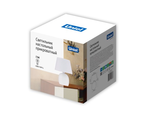 Интерьерная настольная лампа  UML-B304 E14 WHITE Uniel
