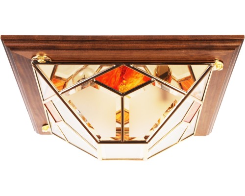 Потолочная люстра  1028/2PL-LN.Satinato+R.Rosso GOLD Doge Luce