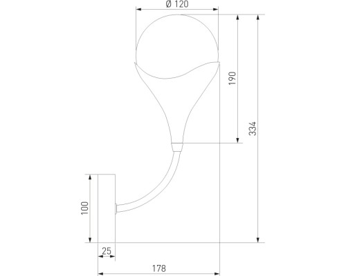 Бра Calyx 60168/1 Eurosvet