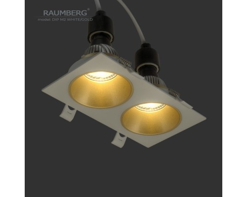Точечный светильник  DipM2Wh/Gd Raumberg