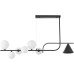 Потолочная люстра Amadeo LDP 7036-7 BK+WT Lumina Deco