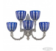 Бра 7109 7109B15/3+2/210 NW P1 U Clear-Blue/H-1H Bohemia