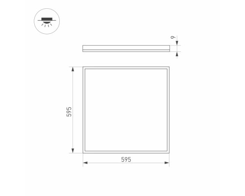 Светодиодная панель INTENSO 038431 Arlight