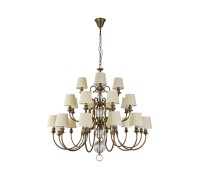 Подвесная люстра 3100 31010+12/C black brass без абажуров Newport