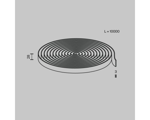 Шинопровод Conductive textile tape Parity TRX130-1.10LG Maytoni