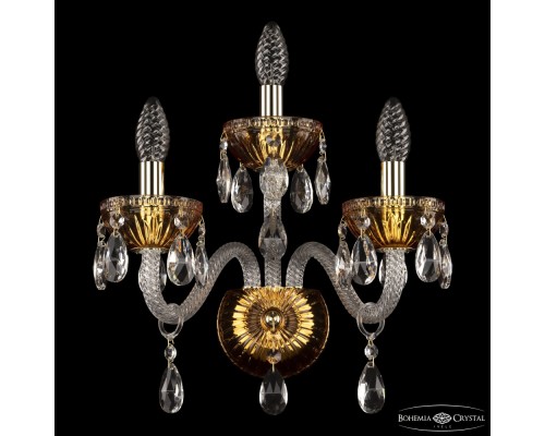 Бра 5417 5417B/2+1/165 G Amber/M-1G Bohemia