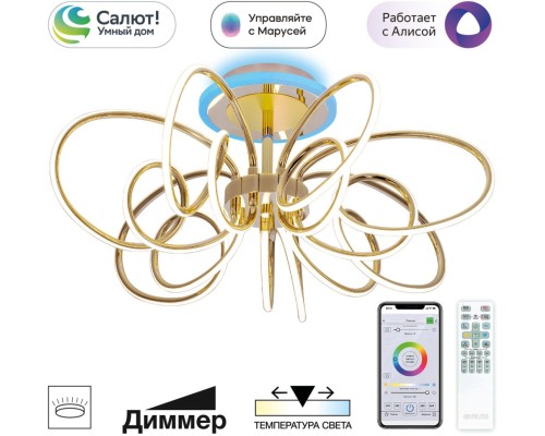 Потолочная люстра Salma Smart CL224A172 Citilux