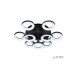 Потолочная люстра Jomo FS-014-X9 108W BK iLedex