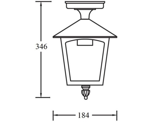 Потолочный светильник уличный PRAGA 15905A Gb Oasis Light