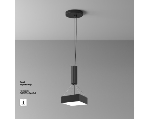 Потолочный светильник Zon C032CL-24W4K-SQ-B Maytoni