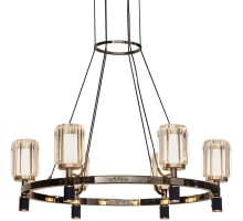 Подвесная люстра P0738 P0738-6A gold/pearl black DeLight Collection