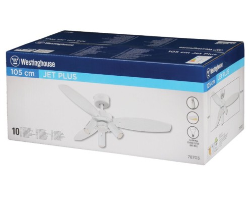 Потолочная люстра Jet Plus White 78703WES Westinghouse