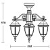Потолочный светильник уличный ARSENAL S 91270SA/3/02 Bl Oasis Light