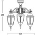 Потолочный светильник уличный ARSENAL L 91270LA/3 Bl Oasis Light