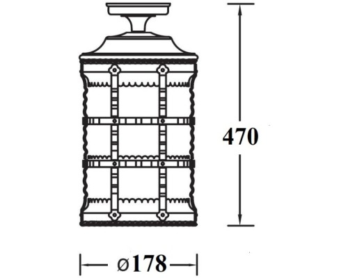 Потолочный светильник уличный BARSELONA 81205A Gw Oasis Light