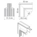 Соединитель угловой SPACE-Track system Inner corner12InB Donolux