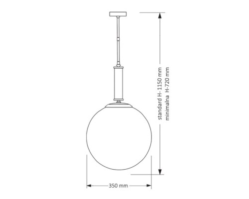 Подвесной светильник ARTU GLASS ART-ZW-1(Z)G350 Kutek Mood