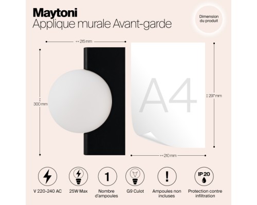 Бра Avant-garde MOD324WL-01B Maytoni