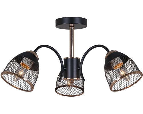 Потолочная люстра  01505-0.3-03 BK+FGD Reluce