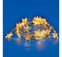 Гирлянда ULD ULD-S1900-020/STB/2AA WARM WHITE IP20 STARS MINI Uniel