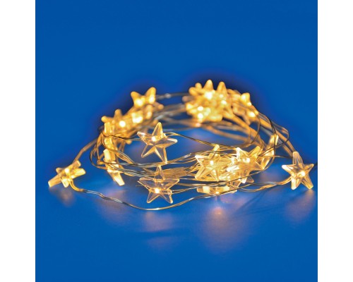 Гирлянда ULD ULD-S1900-020/STB/2AA WARM WHITE IP20 STARS MINI Uniel