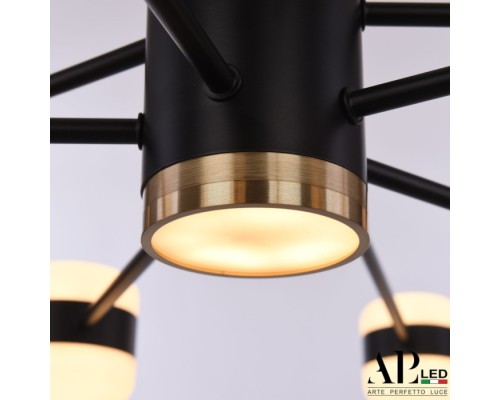 Потолочная люстра Ferrara 3307.6296-10 Black APL LED