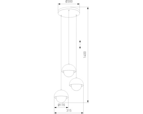 Подвесной светильник Bono 10206 Bono TK Lighting