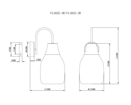 Бра Adalina V11833-1W Moderli