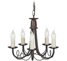 Подвесная люстра Minster MN5-BLK-GOLD Elstead