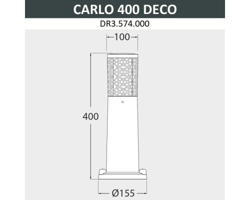 Наземный светильник Carlo Deco DR3.574.000.WXU1L Fumagalli