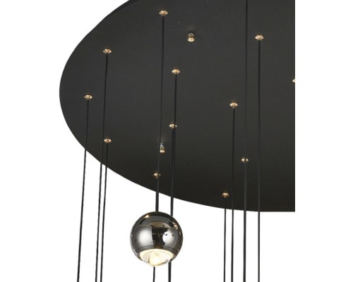 Потолочная люстра Danay LH8027/24P-BK-PBK Lumien Hall