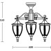 Потолочный светильник уличный COVENTRY 91570A/3 Bl Oasis Light