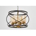 Подвесная люстра  LDP 8004-4 BK+MD Lumina Deco