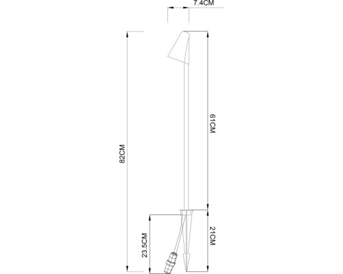 Грунтовый светильник Muphrid A4109FN-1BK Arte Lamp