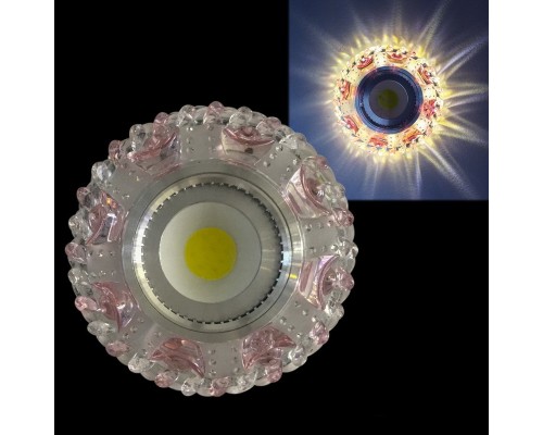 Точечный светильник  42064-9.0-001PL MR16+LED3W CL/PK Reluce