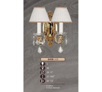 Бра 049N 049N/2 AB SWAROVSKI, CREAM SHADE Riperlamp