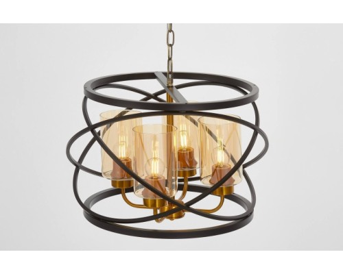 Подвесная люстра  LDP 8004-4 BK+MD Lumina Deco