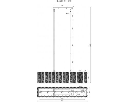 Потолочная люстра Panorama L4688-91 SGD iLamp