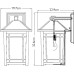 Настенный фонарь уличный Cedar Point QZ-CEDAR-POINT-M-BK Quoizel