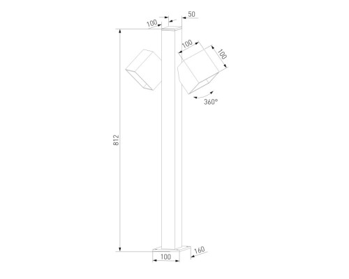 Наземный светильник Fjord 35195/F Elektrostandard