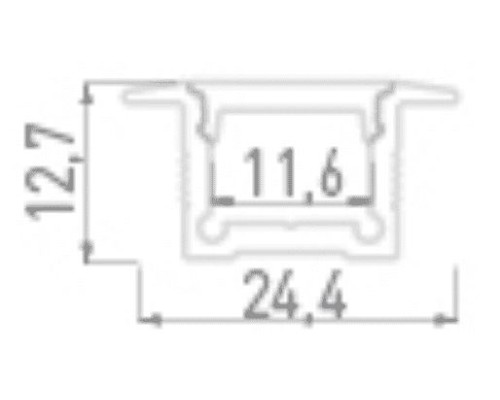 Профиль алюминиевый LE.2613 LE.2613 DesignLed Профиль алюминиевый LE.2613 LE.2613 DesignLed