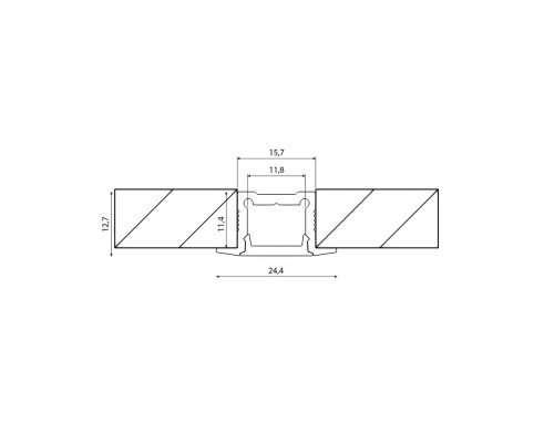 Профиль алюминиевый LE.2613 LE.2613 DesignLed Профиль алюминиевый LE.2613 LE.2613 DesignLed